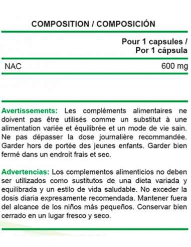 NAC 600 MG Dynamix - 60 caps
