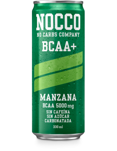 NOCCO BCAA+ Manzana - 330 ml (Caja 24 ud)