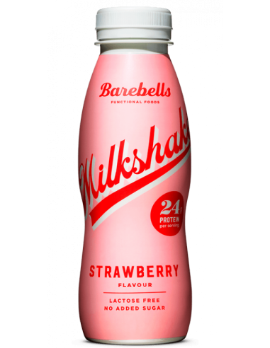 BAREBELLS MILKSHAKE Strawberry - 330 ML (Caja 8ud)