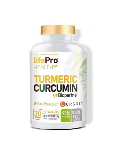 TURMERIC CURCUMIN + BIOPERINE - Life Pro - 60 Caps