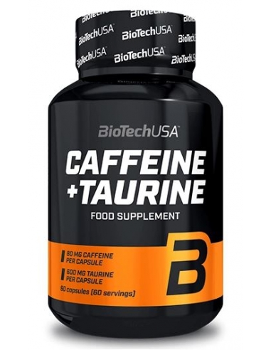 CAFFEINE + TAURINE BiotechUSA - 60 caps