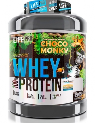 100% WHEY CHOCO MONKY Limited Edition Life Pro - 2 kg
