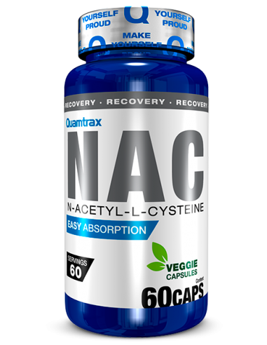 NAC N-Acetyl Cisteina Quamtrax - 60 caps