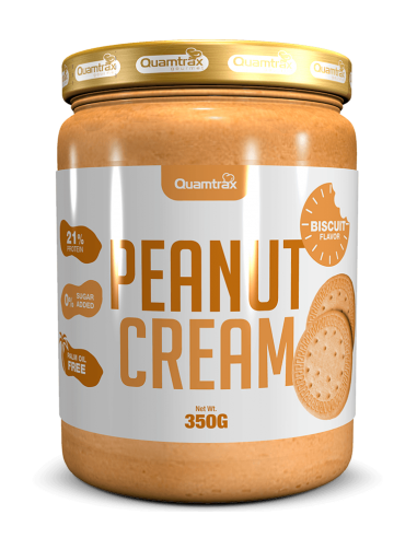 CREMA DE CACAHUETE & GALLETAS Quamtrax - 250gr