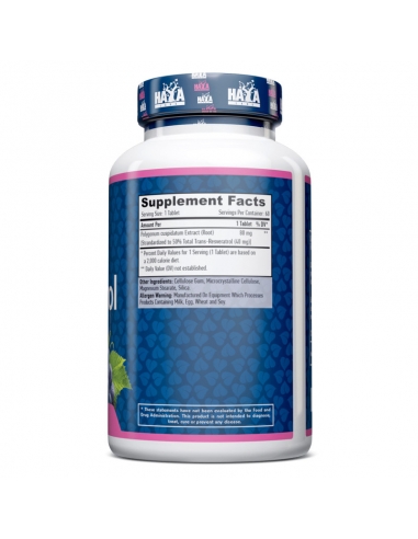 RESVERATROL 40mg. Haya Labs - 60 tabs