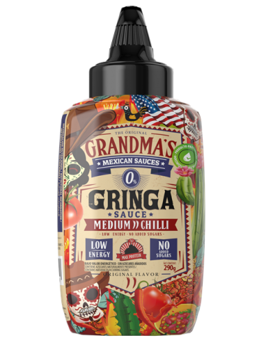 SALSA GRANDMA'S GRINGA "Medium Chilli" Max Protein - 290ml