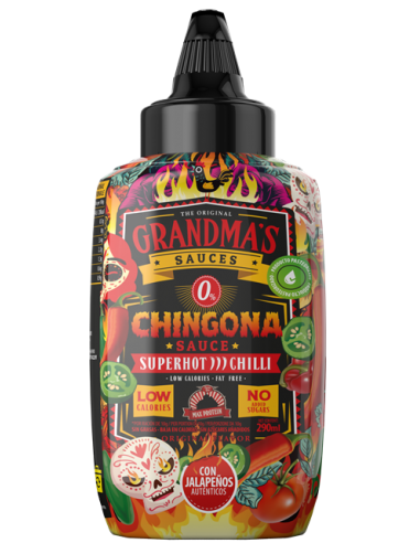 SALSA GRANDMA'S CHINGONA "Super Hot Chilli" Max Protein - 290ml