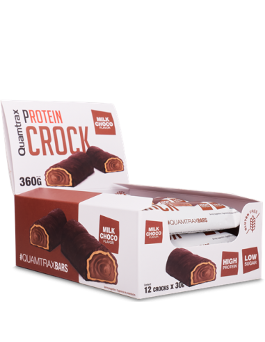 PROTEIN CROCK Milk Choco Quamtrax - 30 gr (Caja 12ud)