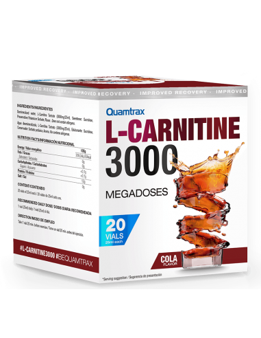 L-CARNITINA 3000 Quamtrax - 20 viales x 60ml