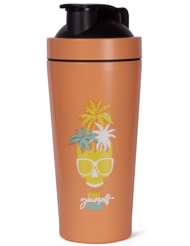 SHAKER METALICO Inox TROPICAL Skull - Quamtrax - 740ml