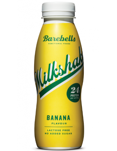 BAREBELLS MILKSHAKE Banana - 330 ML (Caja 8ud)