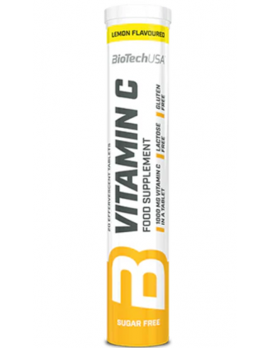 VITAMIN C 1000 BiotechUsa - 20 tabletas efervescentes