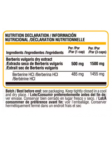 BERBERINE HCI 97% Life Pro - 90 vegan caps