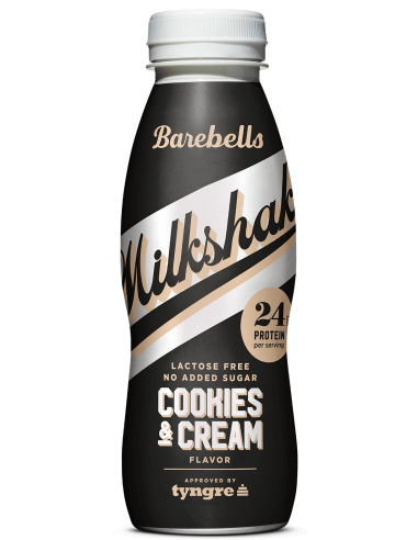 BAREBELLS MILKSHAKE Cookies & Cream - 330 ML (Caja 8ud)