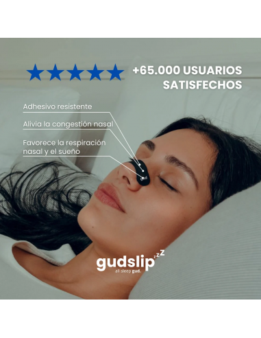 TIRAS NASALES NOCHE GUDSLIP+ AIRE 30 TIRAS