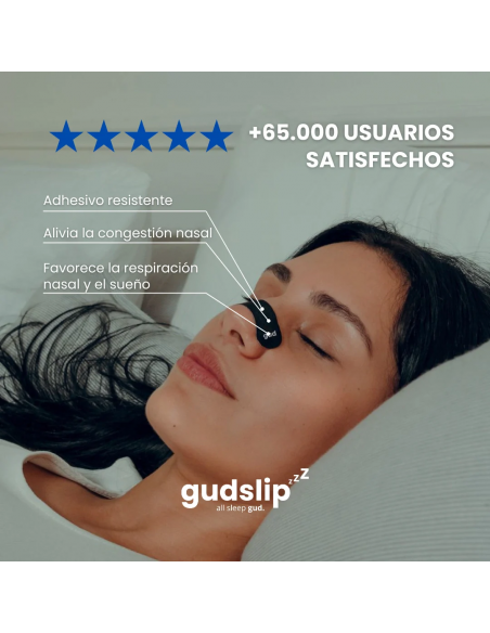 TIRAS NASALES NOCHE GUDSLIP+ AIRE 30 TIRAS