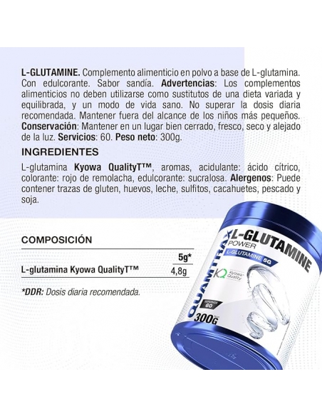 L-GLUTAMINA KYOWA Quamtrax - 300 gr
