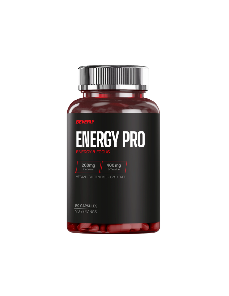 ENERGY PRO - Cafeína + Taurina -  Beverly - 90 vegan caps