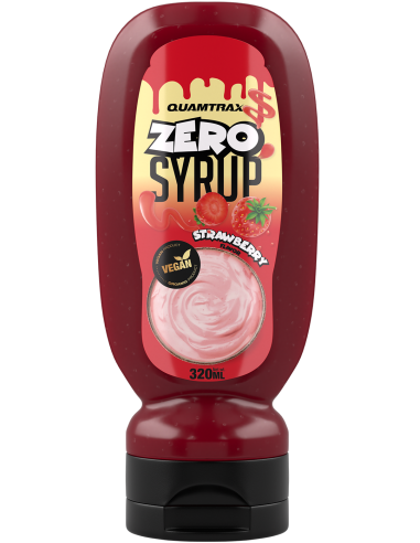SIROPE DE FRESA ZERO Quamtrax - 330 ml