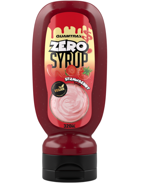 SIROPE DE FRESA ZERO Quamtrax - 330 ml
