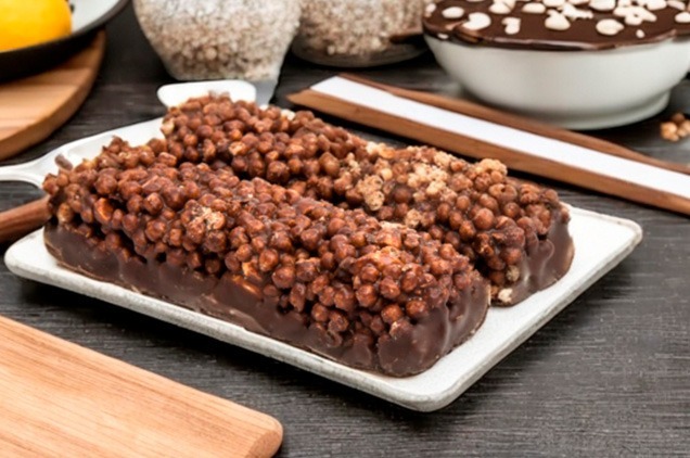 Barritas de Granola con Chocolate y Bolitas Crunchy Proteicas: